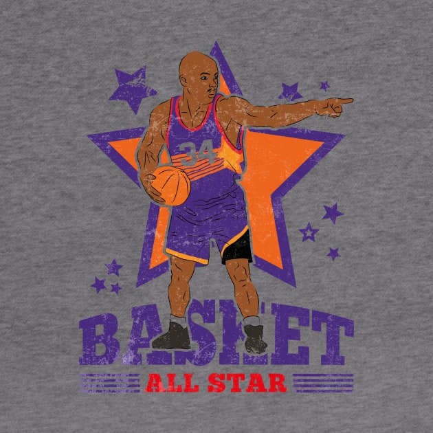 Barkley Basketball Sir Charles Phoenix 34 All Star by TEEWEB